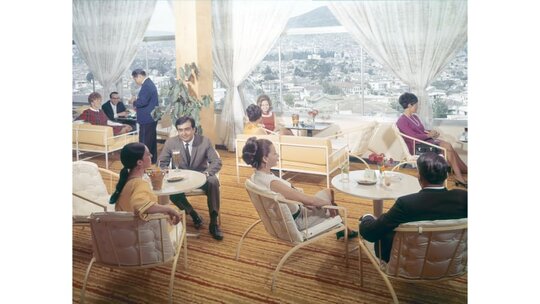 Here's the lounge at InterContinental Quito, in Ecuador, which opened in 1967. Prince worked closely with photographer Arie deZanger, who took photos of many of his interiors for InterContinental, including this one.