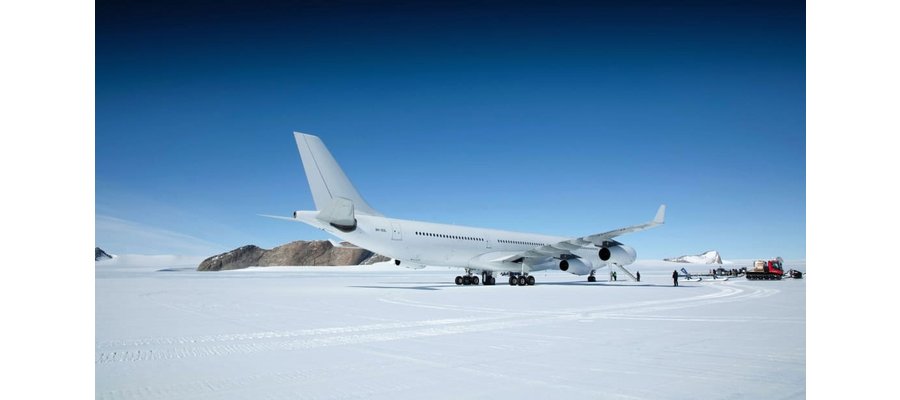 Airbus A340 plane lands on Antarctica for first time