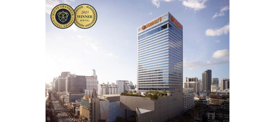 Amari Watergate Bangkok receives prestigious accolades in the Haute Grandeur Global Awards 2023, including the esteemed title of “Best Luxury Hotel in Asia”