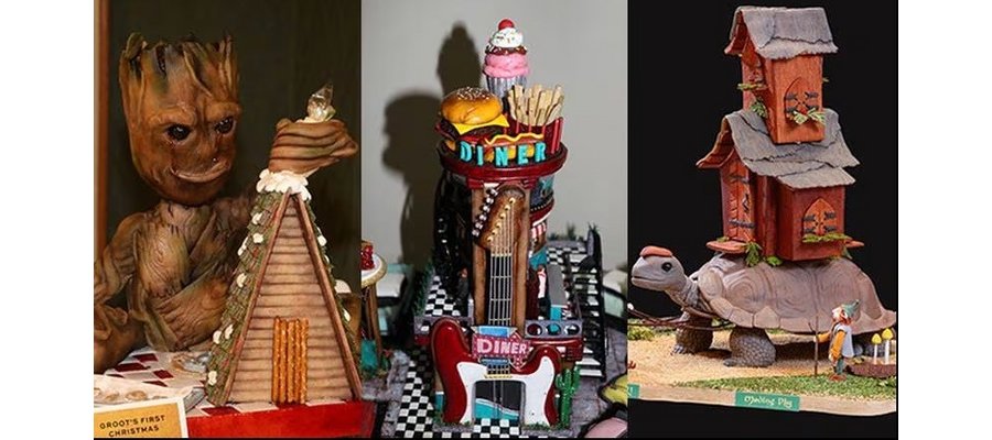 Winning entries in the National Gingerbread House Competition