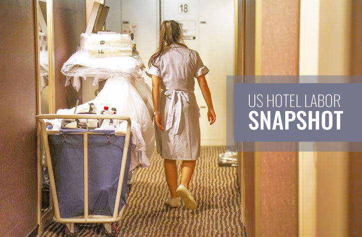 US hotels employ fewer workers but at higher wages