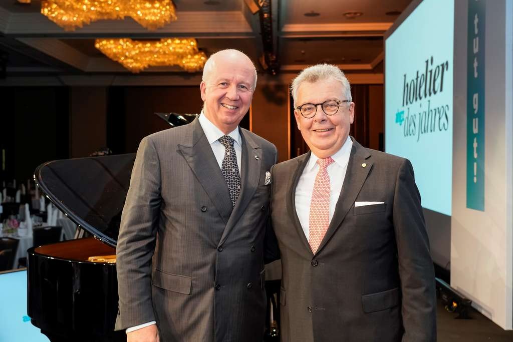 Joachim Marusczyk, founding Managing Director of IntercityHotel GmbH, is honoured at the German Hotel Congress for his life’s work