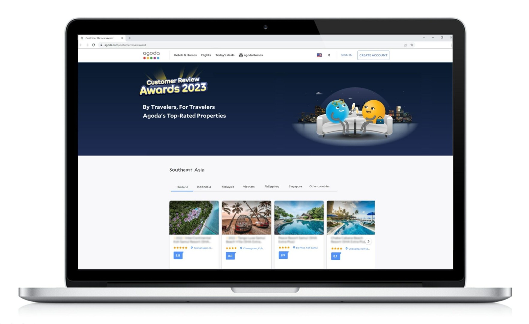 Agoda’s Customer Review Awards honor 24,000 properties for exceptional service; Asian destinations lead the rankings