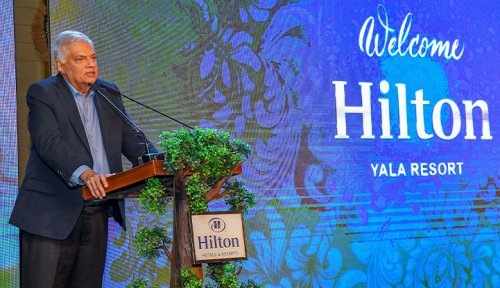 President emphasizes progress in tourism sector opening ‘Hilton Yala Resort’