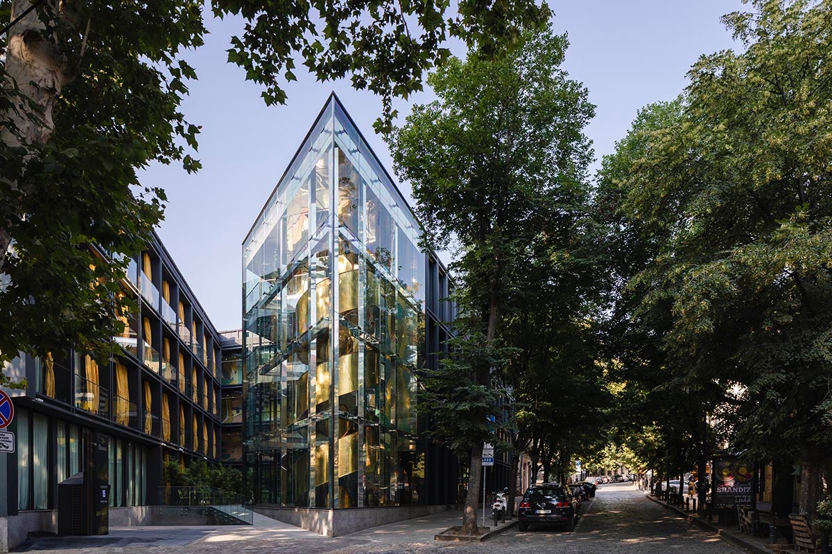 Transparent Hotel Features Sharp Corners, Mosaic-Tiled Walls And Copper Staircase In Old Tbilisi