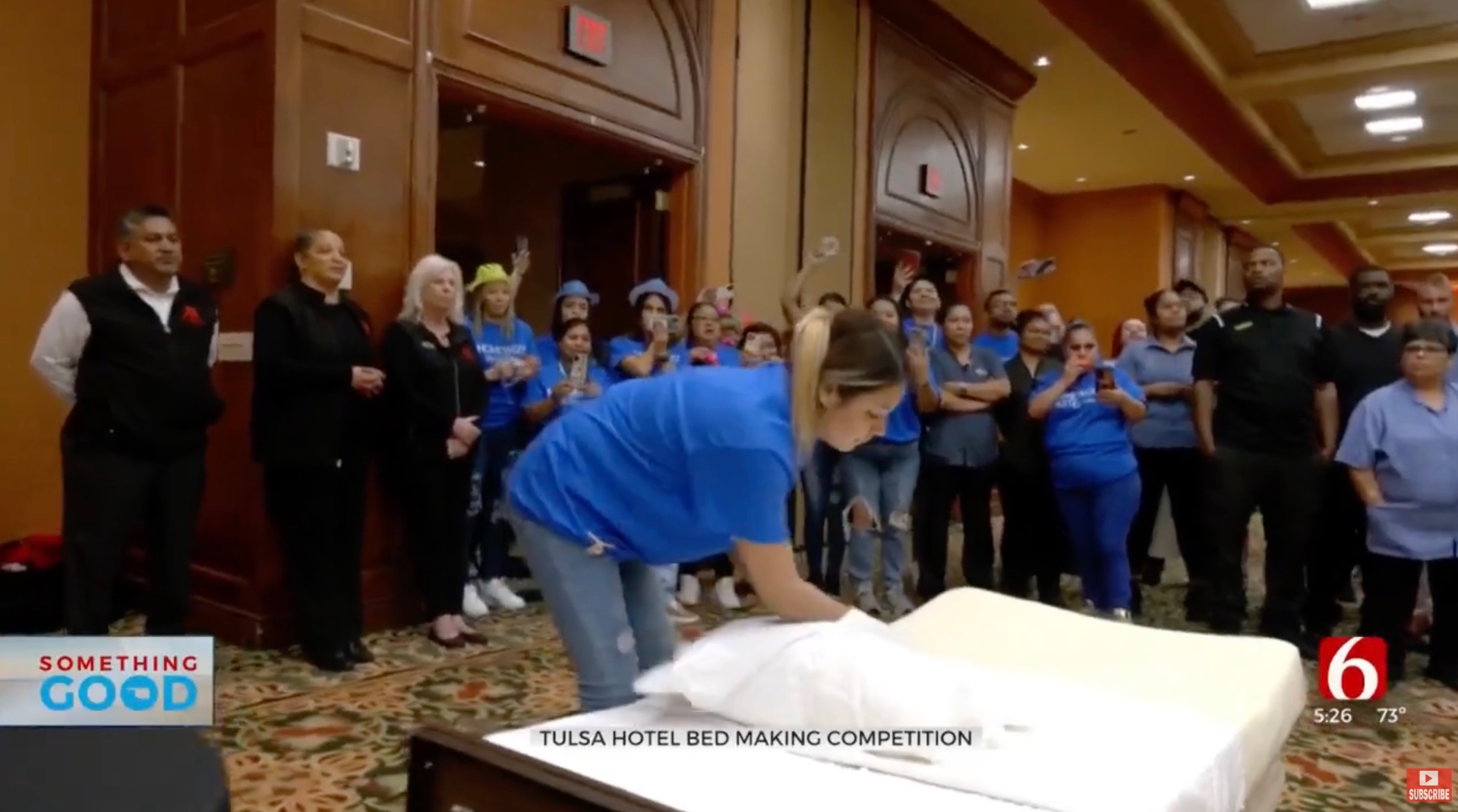 'It's A Fun Time': Hotel Housekeepers Put Skills To Test In Friendly Bedmaking Competition