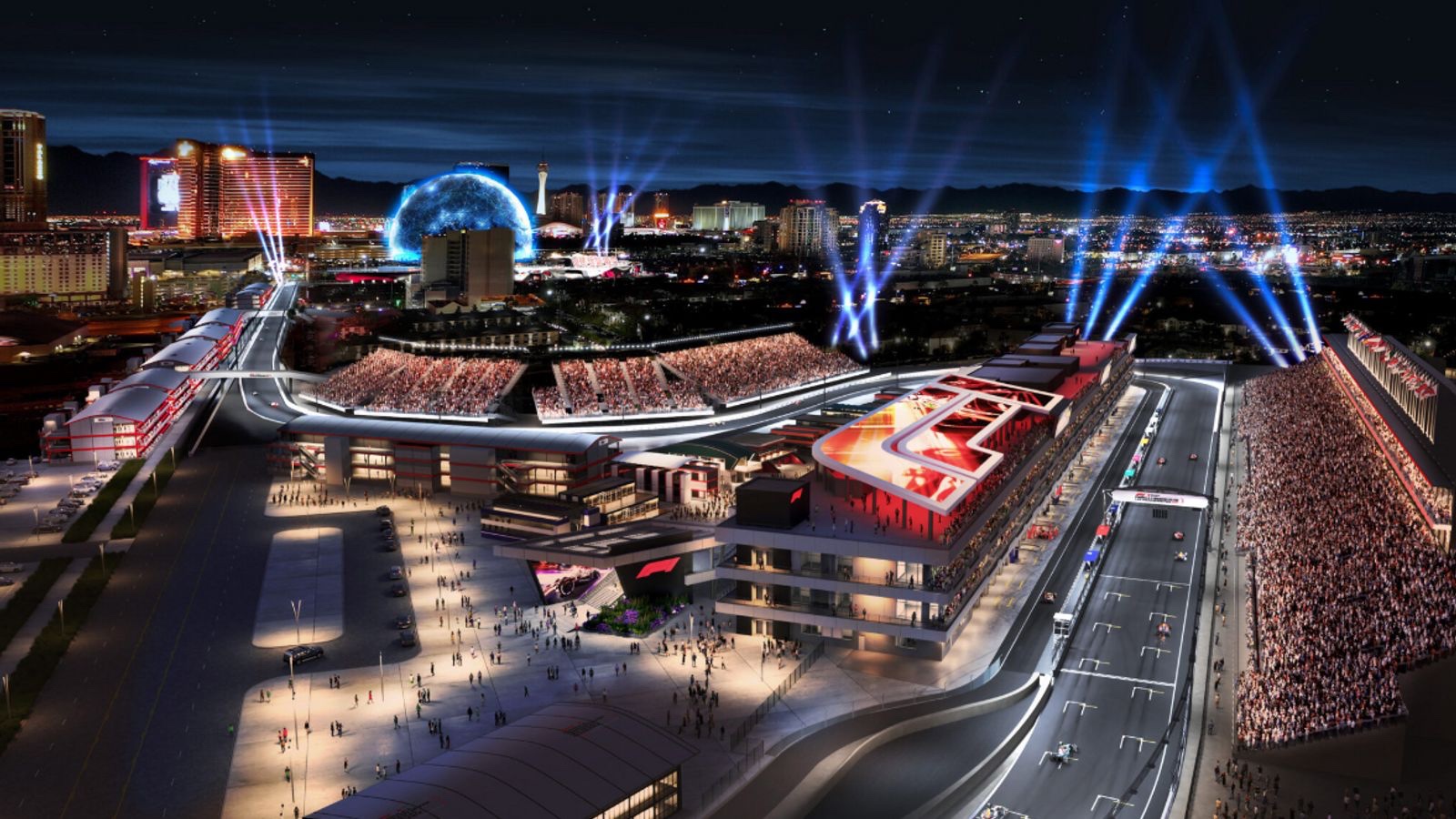 Major construction in Vegas ahead of Formula 1 race