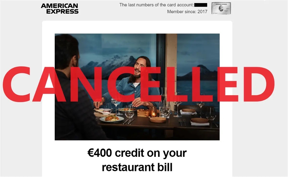 American Express Cancels “Dining By Amex” Credit In The Nordics (Perhaps Other Markets Too?)