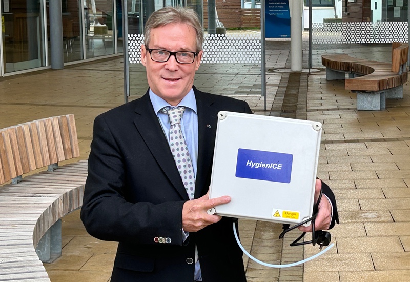 Ice machine invention smashes through hotel trial