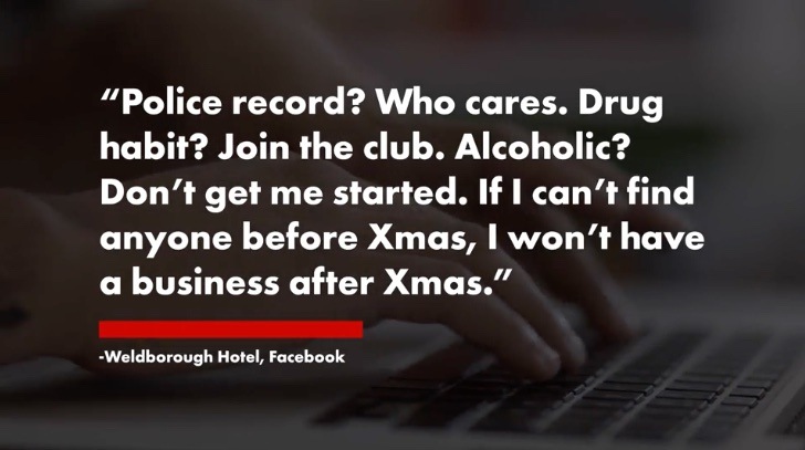 Pub begs for staff in desperate post: ‘Police record? Who cares. Drug habit? Join the club’
