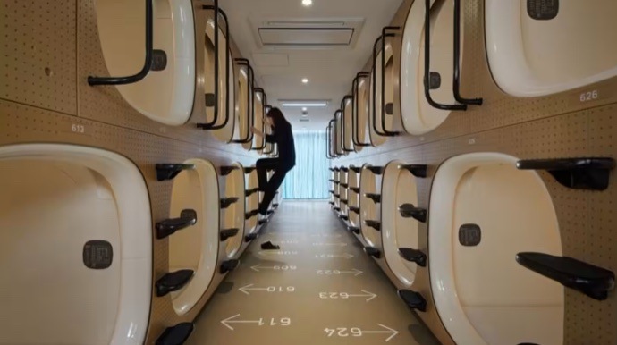New Japan capsule hotel will monitor guests' sleep NTT Data seeks insights for health, product development