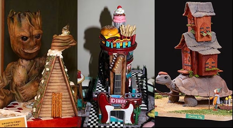 Winning entries in the National Gingerbread House Competition