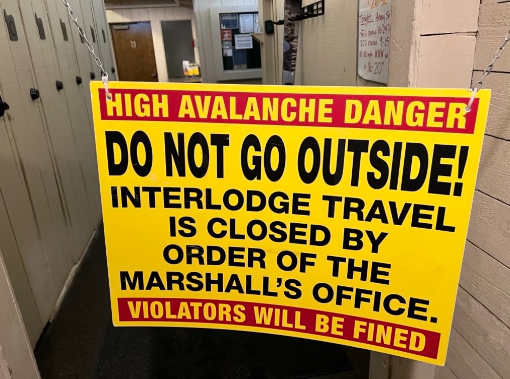 Town Of Alta Remains Under Interlodge Restrictions Following Maximum Security Lift - All individuals must remain indoors due to threats of avalanches