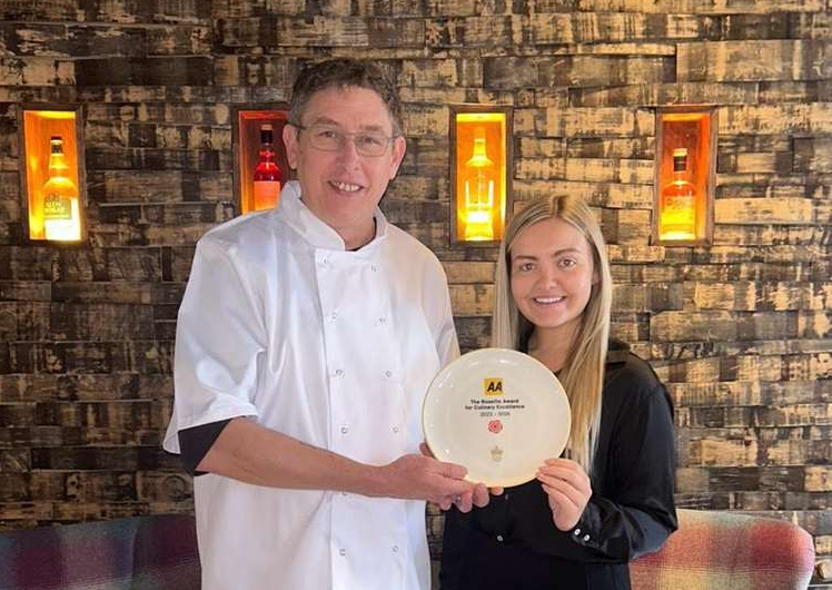 Serving up excellence on a plate at Seafield Arms as hotel celebrate double AA honours