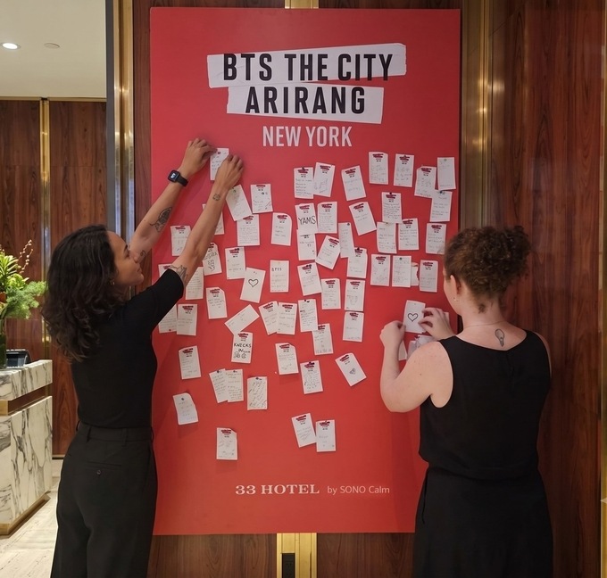 소노인터내셔널 '33호텔 바이 소노캄', 'BTS THE CITY ARIRANG - NEW YORK' 성황리 종료