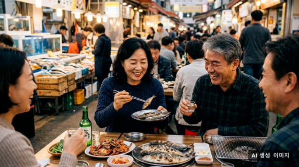 가을 전어·꽃게 제철 수산물 외식가 북적인다